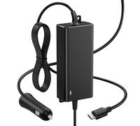 100W USB C Car Charger Cigarette Lighter Laptop for MacBook, Dell, Lenovo | Built-In USB-C Cable, 12V/24V Input, PD 3.0 PPS 20V/5A; iPhone 16 and USB-C PD Laptops
