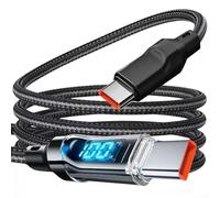 100W USB-C Charge Cable for Camp Snap CS-8, Nylon LED Power Display PD Fast Charging Cord, 1M/2M Options(Type-C 2 meters)