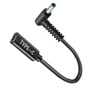 100W USB C to DC Adapter 4.5 X 3.0 Mm Cable, USB-c to 4.5mm Barrel Adapter 19.5V, DC 4.5x3.0mm Adapter to USB C Adapter made for HP Elitebook Probook Spectre Chromebook Stream Envy Laptop Series