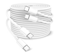 100W USB C to USB C Cable 2-Pack 10ft, Upgraded Fast Charging USB Type C to Type C Cable, USB-C Cord Phone Charger Compatible with iPhone 16/15/Samsung/Android/Phone/Pad/Macbook/Pro/Plus/Max etc.