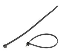 100X 111-01623 Cable Ties L: 175mm W: 4mm Black Polyamide 180N Ømax: 40mm BRIGHT