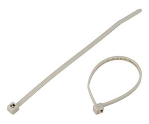 100X 116-01818 Cable Ties L: 100mm W: 2.45mm Grey Polyamide 80N Ømax: 22mm BR...