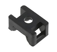 100X 151-24600 Screwable Holder UL94V-2 Black W. Cable Ties: 6mm H: 9mm BRIGHT