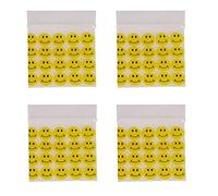 100X 40 x 40mm HEAVY DUTY SMALL TINY POLY PLASTIC SEALY GRIP ZIP LOCK ZIPPER SEAL GUMMY BAGS BAGGIES BAGGYS (CPUK EXCLUSIVE) (SMILEY FACE)