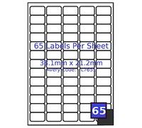 100x 65 Labels Per Sheet AD65 A4 Address Labels Sticky Peel Out Paper Notes Self Adhesive Inkjet Copier Laser Printer
