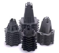 100x 90/100mm Reinforcing Mesh & Rebar Concrete Spacers - Plastic Grade, Wide Base, Supports Mesh/Bar Off Polythene Membranes