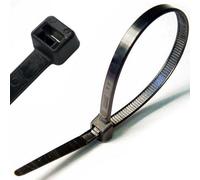 100X Black Cable Zip Ties 400mm X 5mm Strong Plastic Tidy Tides Wrap Loops