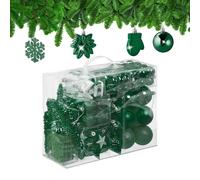 100x Christmas Ornaments, Baubles, Glittering, Matte Shiny, Tree Decorations...