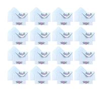 100x Elegant White Flowers Pattern Envelopes Paper Construction Ideal for Creative Projects and Gift Giving Flower Envelope