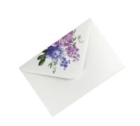 100x Elegant White Flowers Pattern Envelopes Paper Construction Ideal for Creative Projects and Gift Giving Flower Envelope