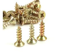 100x Fully Threaded Double Countersunk Wood Screws - Size M3 x 12mm