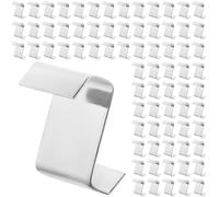 100x Greenhouse Glass Z Clips - Glass Pane Fixing Stainless Steel Clips | Greenhouse Glass Clips for Glazing Panels, Overlaps, Accessories and Fittings