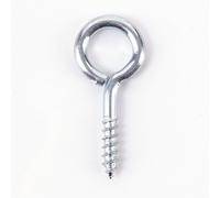 100x Heavy Duty 45mm Screw in Eye Hooks - Frame/Vine/Hook/Loop/Wall/Hangers