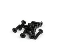 100x M10 x 30mm Black Socket Countersunk Bolt Machine Screw Self Colour 10.9 High Tensile Allen Hex Bolt - Perfect for Precision Engineering, Automotive, and Industrial Applications