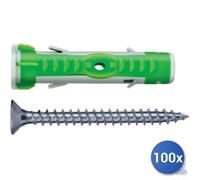 100x Maurer Universal Two-Part Plugs Plus With Screw TPS E-100 6x35