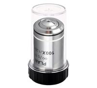100X Microscope Objective Lens, 20.2mm Interface Thread Objective Lens with High Transmittance Coated Plan Achromatic for Biological Microscope