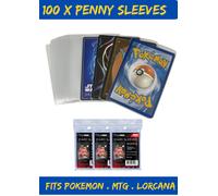 100x Penny Sleeves Soft Card Protectors Standard Size MTG Pokemon Card Concept