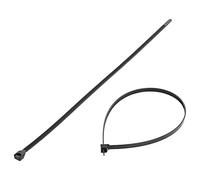 100X PLT6H-C0 Cable Ties L: 530mm W: 8.9mm Black Polyamide 778N Ømax: 152mm PA
