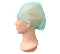 100x Premium Disposable Theatre Hat with Ties - Tie Backs Surgical Cap - Non Woven Covers, Fluid Resistant Hair Nets