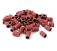 100x Professional Sanding Bands Nail Manicure 80/120 / 150/180 / 240Grit File Sand Piece Set for Drill Bits Manicure Drill File Refill