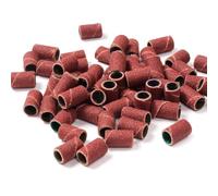 100x Professional Sanding Bands Nail Manicure 80/120 / 150/180 / 240Grit File Sand Piece Set for Drill Bits Manicure Drill File Refill