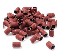 100x Professional Sanding Bands Nail Manicure 80/120 / 150/180 / 240Grit File Sand Piece Set for Drill Bits Manicure Drill File Refill