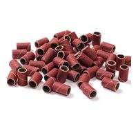 100x Professional Sanding Bands Nail Manicure 80/120 / 150/180 / 240Grit File Sand Piece Set for Nail Drill Bits Manicure Drill File Refill