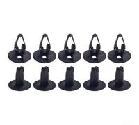 100x Push Pin Retainer Clips Fit for ford for chrysler Bumper | Direct replacement for factory specs, fits bumper and door panels, easy push-in installation, for durable black nylon