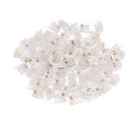 100x RJ11 RJ-11 6P4C Modular Plug Telephone Cord Crimp Connector