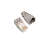 100x RJ45 CAT5e Cable Crimp Connectors FTP STP Shielded Network Ethernet Plugs