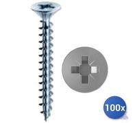 100x Self-Tapping Screws Panelvit&Reg; Mustad Inox A2 Aisi 304 Chipboard Head