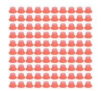 100x Silicone Gasket 25mm Triangle Valve Leak-Proof Red