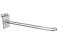 100x Slatwall Euro Hooks Accessory Single Prong Shop Display 10 INCH