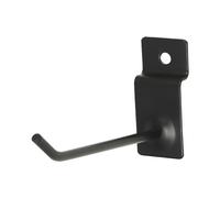 100x Slatwall Hooks 10cm Retail Hooks 4.2mm Thick Carbon Steel Wall Hanger Black,Retail Hooks Slat Wall Hooks Shop Display Metal Wall Hanging Hook for Shop Garage Retail Store