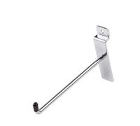 100x SLATWALL HOOKS ACCESSORY SINGLE PRONG SHOP SLATBOARD DISPLAY (12 Inch)
