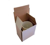 100x Smash Proof Mug Boxes for Shipping - 11oz Coffee Mug Box White Mug Packing Gift Box for Safe Delivery (120 x 90 x 120mm) 12 x 9 x 12cm - Sturdy Cardboard Sublimation Mug Mailing Boxes