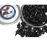 100x Stainless Steel Track and Cross Country Spikes (Black, 9mm)