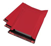 100x Strong Large Mailing Postal Postage Bags 12 x 16 Packaging Mailers, iSOUL [Use in Parcel, Delivery, Shipping, Mail, Package] [Plastic Envelopes] Red