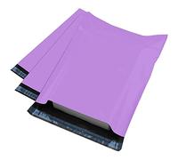 100x Strong Large Mailing Postal Postage Bags 17 x 22 Inch Packaging Mailers, iSOUL [Use in Parcel, Delivery, Shipping, Mail, Package] [Plastic Envelopes] Purple