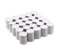 100X Unscented Tealight Candles - 4 Hour Burn Time, Eu Quality