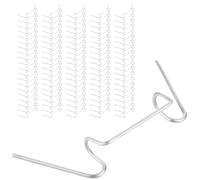 100x W Clips for Greenhouse Glass - Galvanised Spring Clips for Glazing Panels and Overlaps | Window Glazing Clips, Greenhouse Accessories, Fittings and Spares