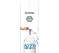 100x White Brabantia bin liners type H 50-60 liters