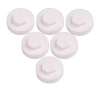 100x White Hex TEK Roofing Cover Caps for 16mm Washer/Coverage & 8mm Recess