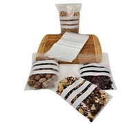 100x Write On Panel Bags 10 x 14 Inch (254 x 356 mm) - Resealable Grip Seal Clear Plastic Polythene Packaging Bags for Food, Storage, Beads, Screws, Nuts & Seeds