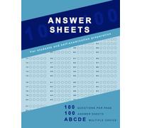 100x100 ANSWER SHEETS: For Students and self-examination preparation