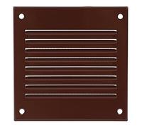 100x100mm / 4x4" inch Brown Metal Air Vent Grille Cover with Insect Mesh - Ventilation Cover