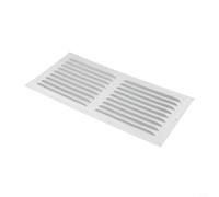 - 100x100mm to 400x400mm White Residential Commercial Purpose Nylon Mesh Grill for Wall/Ceiling Air Vents Aluminum Alloy Square Soffit Vent with Cover(200X400mm)