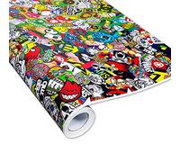 100x150 cm Stickerbomb Car Film Glossy - Sticker Bomb - JDM Sticker Design: Skate