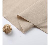 100x150cm Cotton Linen Fabric for DIY Projects Perfect for Sewing, Patchwork, and Crafting Easy to Clean (Yellowish)