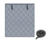 100x160 Window Insulation for Winter 120x160 160x160cm, Thermal Window Cover for Home RV Basement, Waterproof Roll-Up Oxford Thermal Insulated Window Blanket with Hook(Gray,120x160cm(47.3 * 63 inch))